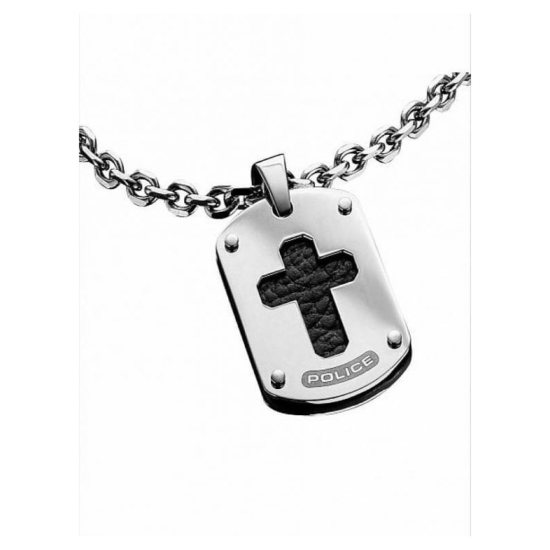 Collier Homme Police Argent PJ.25535PSS/01