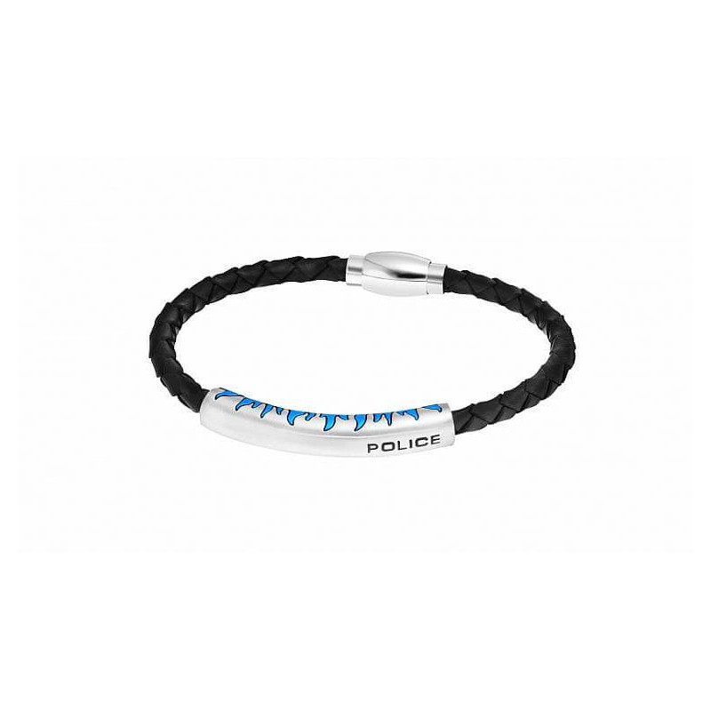 Bracelet Homme Police Noir PJ.25571BLN/03-L