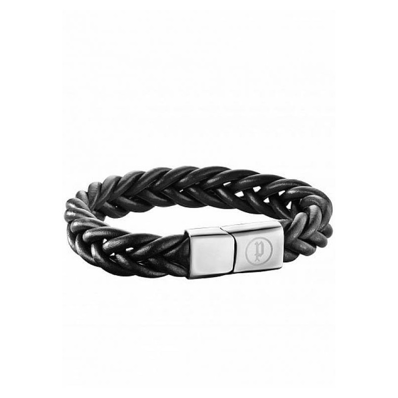 Bracelet Homme Police Noir PJ.25498BLB/01-S