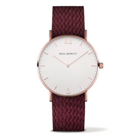 Montre mixte Paul Hewitt Bordeaux PH-SA-R-ST-W-19S