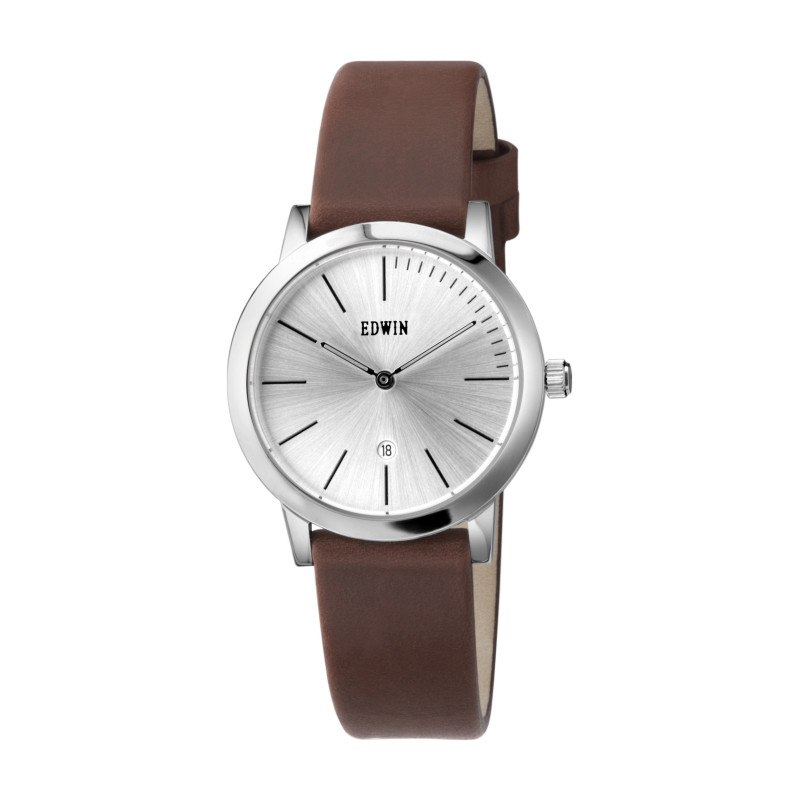 Montre femme EDWIN cuir marron EW1L015L0024