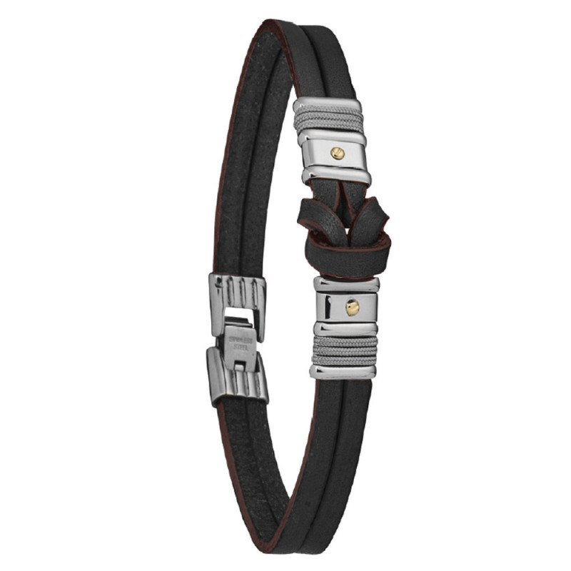 Bracelet Jourdan Bijoux FZ 273 NOH Homme Noir