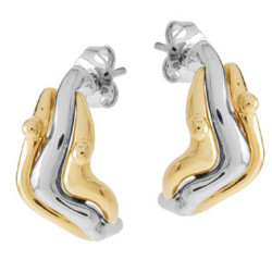 Boucles d'oreilles Jourdan Bijoux BR 217 Femme Doré et Argent