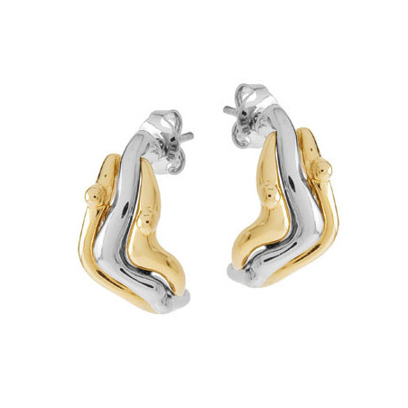 Boucles d'oreilles Jourdan Bijoux BR 217 Femme Doré et Argent