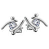 Boucles d'oreilles Jourdan Bijoux AJS 164 Femme Argent