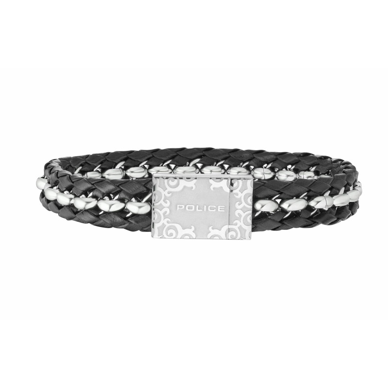 Bracelet Homme Police Noir PJ26053BLS01S