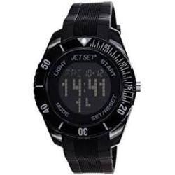 Montre digital silicone noir JET SET J93491-10