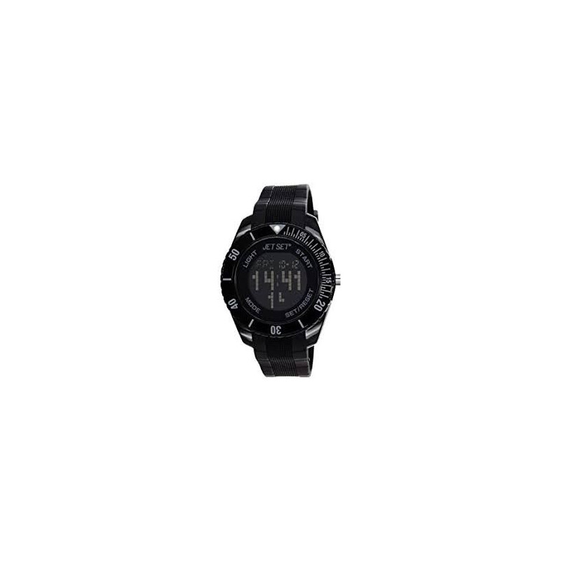 Montre digital silicone noir JET SET J93491-10