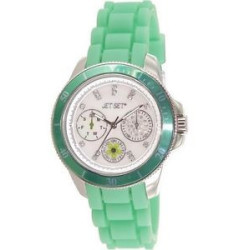 Montre femme silicone verte JET SET J50962-144