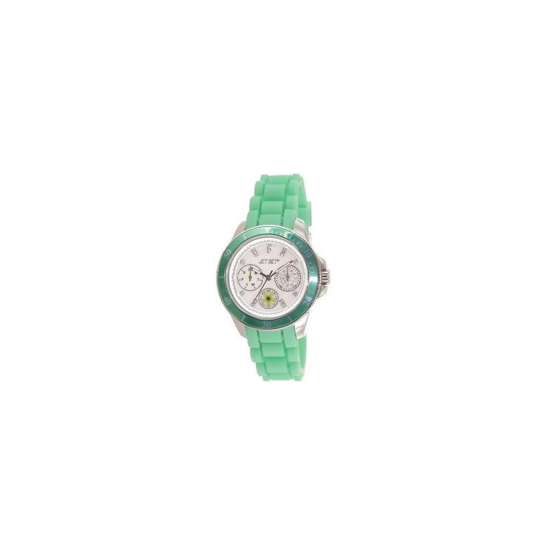 Montre femme silicone verte JET SET J50962-144