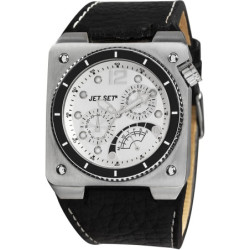 Montre homme cuir noir carrée JET SET J31723-647