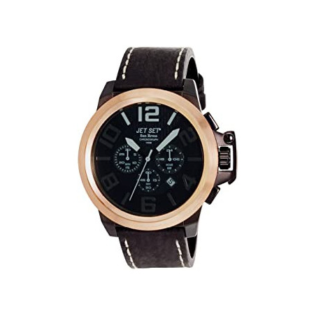 Montre homme cuir noir JET SET J6190R-267