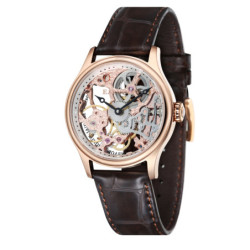 Montre Homme EARNSHAW mécanique cuir marron BAUER ES-8049-03